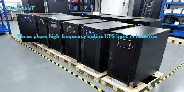 Three-phase high-frequency online UPS built-in batteries